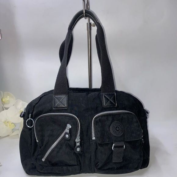Kipling Nylon Satchel Black Large - Picture 1 of 8